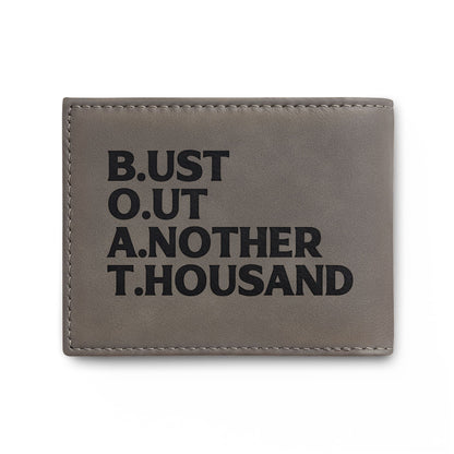 SMYBH Racing Bi-Fold Wallet — 'Bust out another thousand'