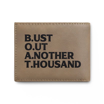 SMYBH Racing Bi-Fold Wallet — 'Bust out another thousand'