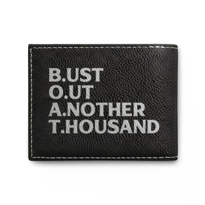 SMYBH Racing Bi-Fold Wallet — 'Bust out another thousand'