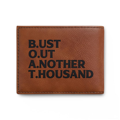 SMYBH Racing Bi-Fold Wallet — 'Bust out another thousand'