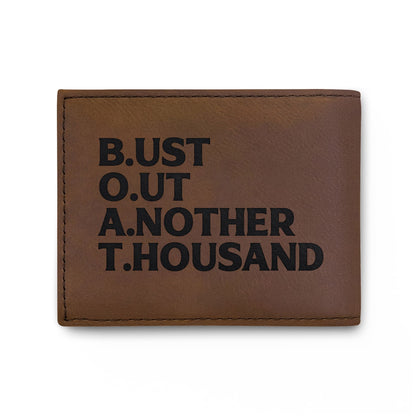 SMYBH Racing Bi-Fold Wallet — 'Bust out another thousand'